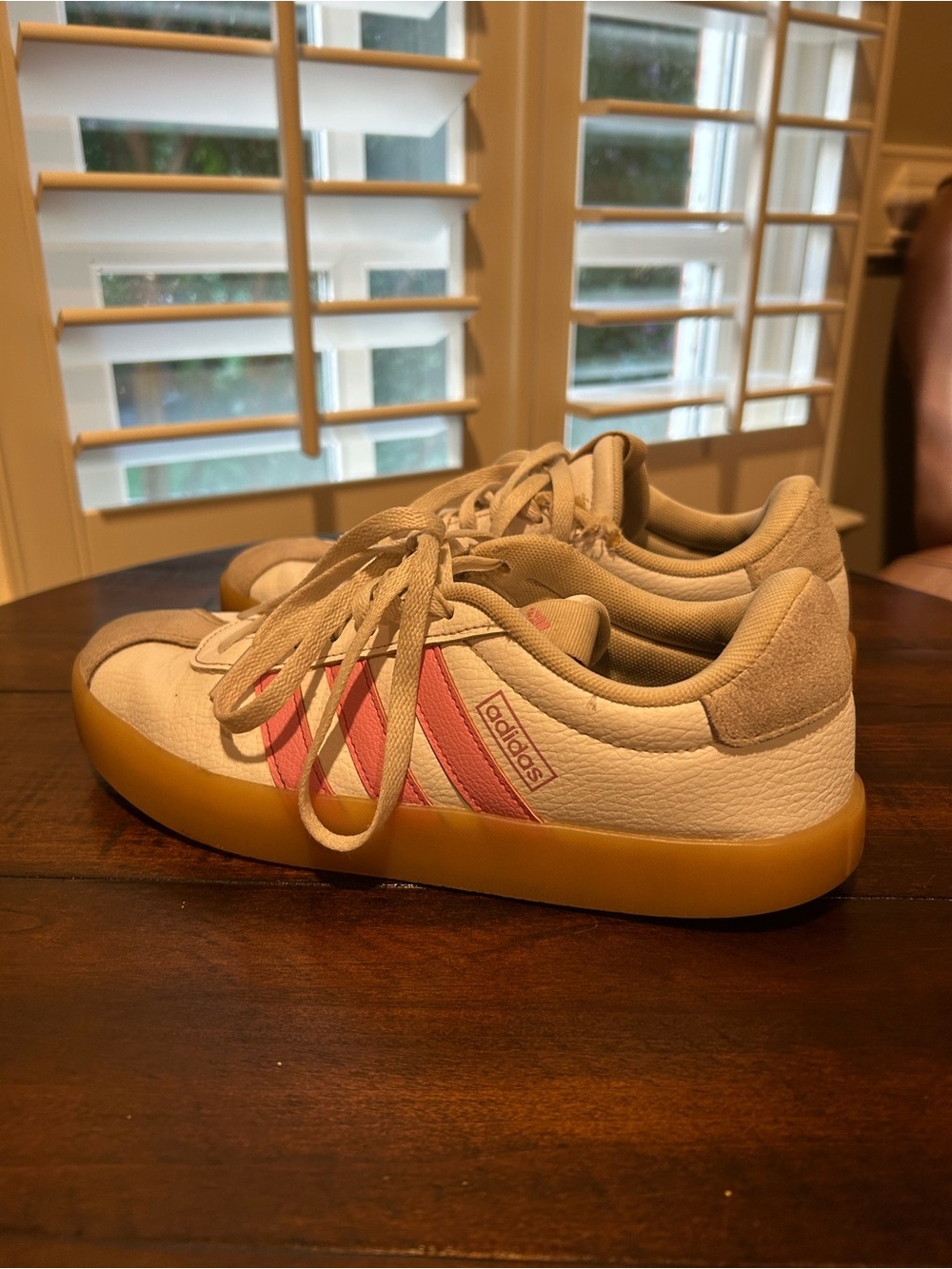 Adidas VL legacy court 3.0 pink and white sneakers 🩷
